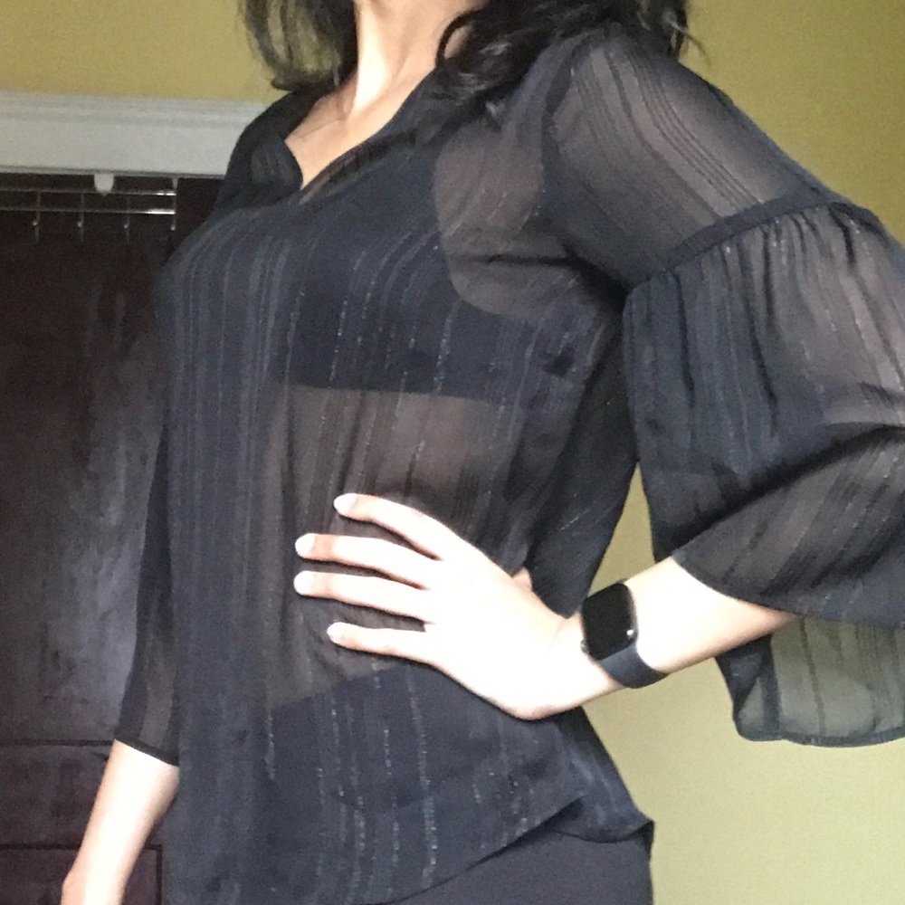 Van-Heusen Sparkly black top